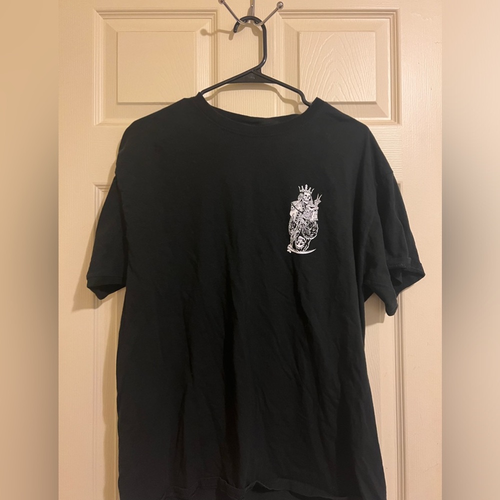 Black Skeleton Ace Tee